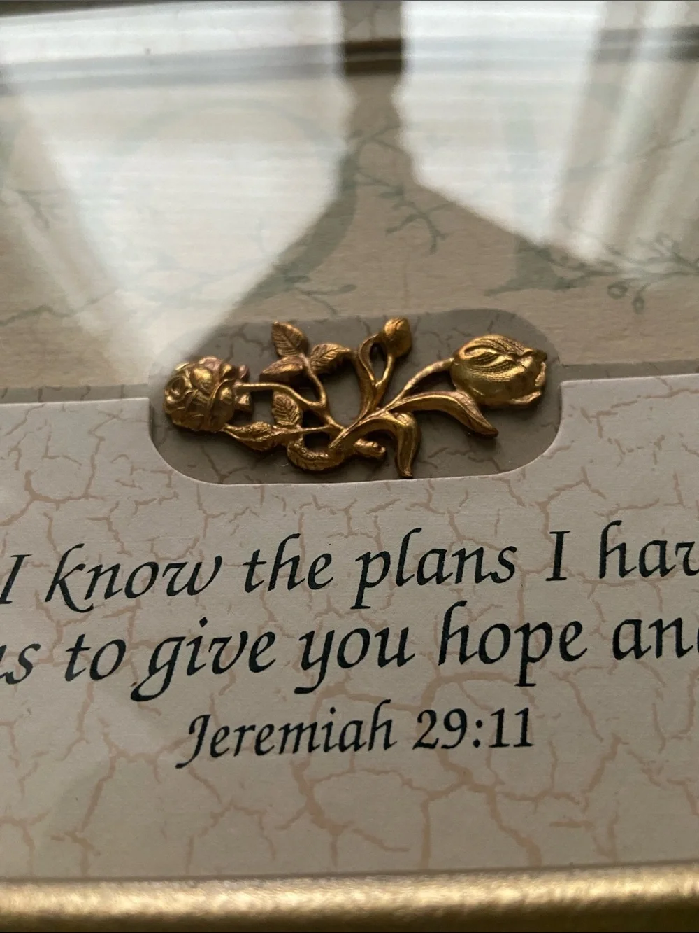 HOPE Decorative Framed Wall Art - Green and Gold by Wildwood Artisans